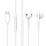 Fejhal +mikrofon eSTUFF In-ear Headphone for USB-C ES652200-BULK