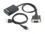 Fordító VGA - HDMI+3,5mm jack audio Gembird  A-VGA-HDMI-01