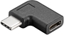 Fordító USB3.1 Type-C M -  USB3.1 Type-C F 'L' alak Goobay45402