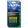 Elemtöltő, akku LCD Plug töltő + 4 db AA 2100 mAH Varta