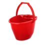 Felmosó vödör 11 literes ovális csavaró kosárral piros Bonus_B186