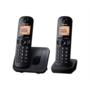 Panasonic KX-TGC212PDB DUO DECT hívásazonosítós fekete vezetéknélküli telefon