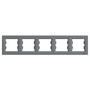 Schneider EPH5800562 ASFORA vízszintes acél ötös keret