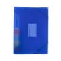 Office Depot 6 rekeszes áttetsző kék harmonika irattartó