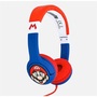 OTL SM0762 Junior Super Mario kék-piros fejhallgató