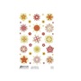 Avery 54123 1 ív karácsonyi csillagok arany/bordó átlátszó fólián matrica