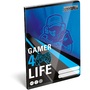 Lizzy Bossteam Gamer 4Life 22969101 FSC A5 40 lapos tűzött kockás füzet