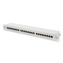 DIGITUS 19" 1U 24port Cat.5e szürke árnyékolt Patch Panel