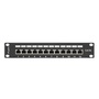 Lanberg PPF5-9012-B 10" 1U 12port Cat.5e FTP árnyékolt fekete patch panel