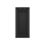 Lanberg WF01-6627-10B 19" 27U SZÉL:600mm MÉLY:600mm MAG:1307mm lapraszerelt üvegajtós fekete fali rack szekrény
