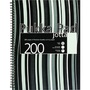 Pukka Pad Jotta Pad A4 PP 200 oldalas fekete csíkos vonalas spirálfüzet