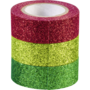 Heyda X-Mas 3 db glitteres ragasztószalag