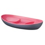 IRIS G-606 AURA OVAL DIVIDED kétszínű osztott tányér 17x27x5cm