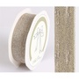 IRIS szalag juta fémszállal drapp 25mm/10méter