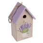 IRIS dekor fa akasztós ház levendulás 10x8x18cm
