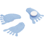 Knorr Prandell Babyfeet 2,5 cm 20 db kék polisztirol dekoráció