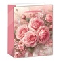 IRIS matt papírtasak rózsacsokros rózsaszín 26 x 32cm