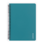 Verde A5 60 lapos PP türkiz vonalas spirálfüzet