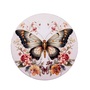IRIS műanyag tálca, pillangó és virág mintás 33 cm