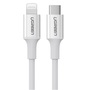 UGREEN US171 3A 1,5m Lightning/USB-C fehér adat- és töltőkábel