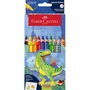 Faber-Castell Grip Jumbo Dinoszaurusz 8+2 db háromszögletű színesceruza készlet