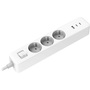 Xiaomi 20W Power Strip (2C1A) EU 1,4m kapcsolós fehér elosztó