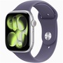 Apple Watch S11 GPS-es (46mm) ezüst alumínium tok, ködös lila S/M sportszíjas okosóra