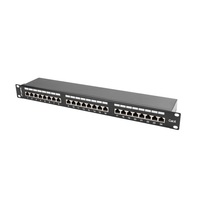 Szekr. x Patch Panel FTP 24x RJ45 CAT6 árnyék.LanbergPPS6-1024-B Szekr. x Patch Panel FTP 24x RJ45 CAT6 árnyék.LanbergPPS6-1024-B