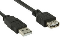 Kab USB A-A Hosszabbító 1m P-M Nedis CCGL60010BK10 Kab USB A-A Hosszabbító 1m P-M Nedis CCGL60010BK10