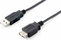 Kab USB A-A hosszabbitó  2m P-M Equip128850