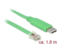 Kab USB A- RS232 RJ45 M male 1.8m Green Delock 62960 Kab USB A- RS232 RJ45 M male 1.8m Green Delock 62960