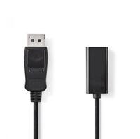Forditó DP M - HDMI F Nedis 0.2m 4K 30Hz Black CCGB37150BK02