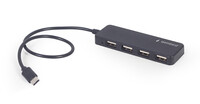 USB HUB4 Port Type-C Gembird UHB-CM-U2P4-01 Black USB HUB4 Port Type-C Gembird UHB-CM-U2P4-01 Black