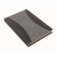 Realsystem 2026 PrémiumA 9322-73 A5 napi beosztású szürke határidőnapló