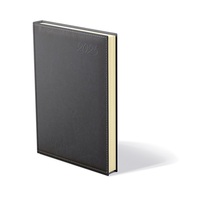 Kalendart Image 2026 I021 A5 napi beosztású fekete határidőnapló