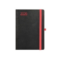 Kalendart Nero 2026 N012 B6 heti beosztású fekete-piros határidőnapló Kalendart Nero 2026 N012 B6 heti beosztású fekete-piros határidőnapló