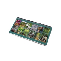 Realsystem 2026 Meditáció 7941-08 képes zöld fekvő asztali naptár