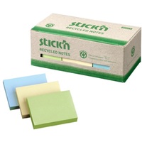Stick`N 38x50mm újrahasznosított 100 lap 12tömb/cs jegyzettömb
