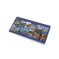 Realsystem 2026 Európa 7961-01 képes fekete fekvő asztali naptár