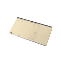 Realsystem 2026 7942-18 blokktömbös sárga papíros fekvő zöld asztali naptár