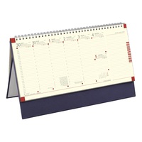 Kalendart 2026 C051 jegyzettömbös kék sárga papíros álló asztali naptár