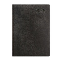 Kalendart Traditional 2026 T010 A4 heti beosztású fekete határidőnapló