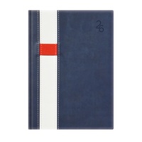 Kalendart Vario 2026 V021 A5 napi beosztású kék-fehér határidőnapló Kalendart Vario 2026 V021 A5 napi beosztású kék-fehér határidőnapló