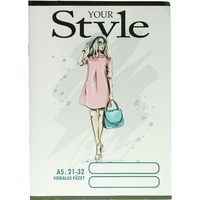 Design Style A5 vonalas 21-32 iskolai tűzött füzet Design Style A5 vonalas 21-32 iskolai tűzött füzet