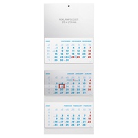 Kalendart 2026 T075 3 üres fej kék speditőrnaptár