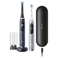 Oral-B iO Series 9 2 db-os fekete és rózsaszín elektromos fogkefe szett Oral-B iO Series 9 2 db-os fekete és rózsaszín elektromos fogkefe szett