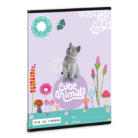 Ars Una Cute Animals-Kitten 24 (5368) A5 12-32 3. osztályos vonalas füzet