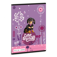 Ars Una Cute Animals-Puppy 24 (5369) A5 12-32 3. osztályos vonalas füzet