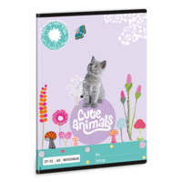 Ars Una Cute Animals-Kitten 24 (5368) A5 27-32 kockás füzet