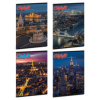 Ars Una City Light 24 (5420) A5 extra kapcsos kockás füzet Ars Una City Light 24 (5420) A5 extra kapcsos kockás füzet